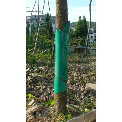 Plastic PVC dark green/corflute spiral tree guards