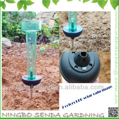 7 color solar LED light rain