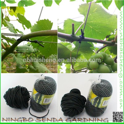 Black PVC garden tree ties