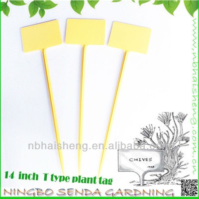 PP plastic 14 inch long T type garden marker